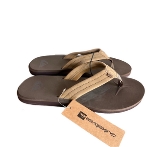 Quiksilver Manta Suede Men's Tan Sandals Size 9 SKU#241158